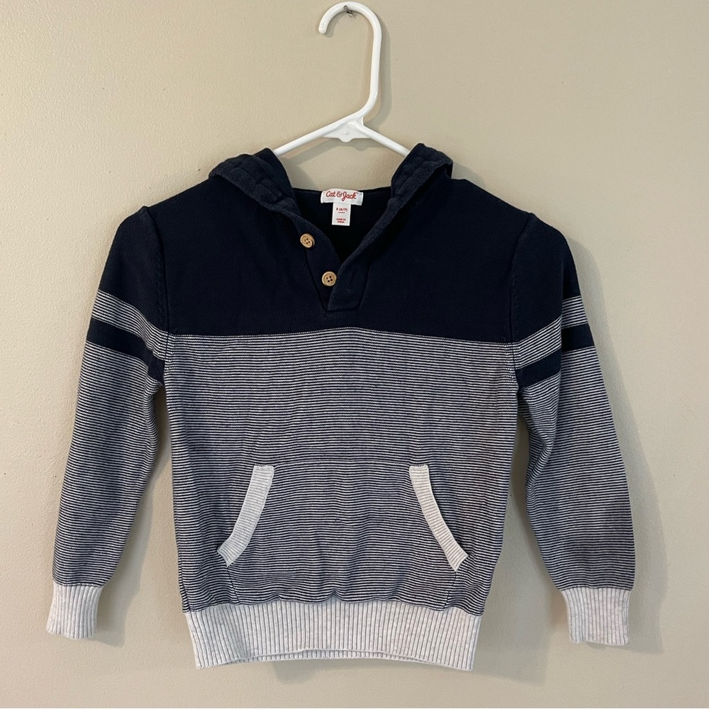 Cat & Jack boys sweater with hood.